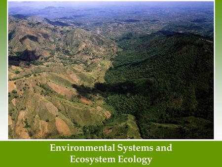 Environmental Systems and