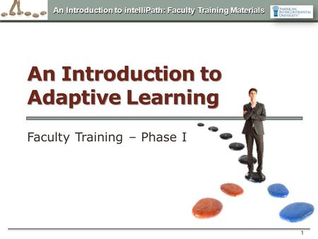 An Introduction to Adaptive Learning