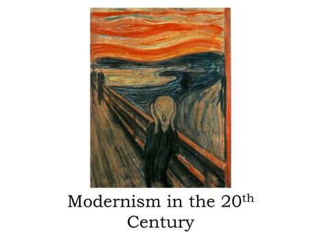 Modernism in the 20 th Century. Literary Themes and Styles Doubt, conflict, and strife – Protagonists are often troubled with who they are and their place.