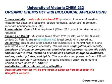 ORGANIC CHEMISTRY with BIOLOGICAL APPLICATIONS