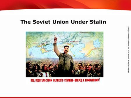 TEKS 8C: Calculate percent composition and empirical and molecular formulas. The Soviet Union Under Stalin.