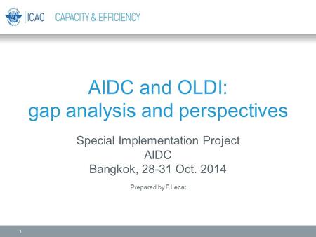 AIDC and OLDI: gap analysis and perspectives