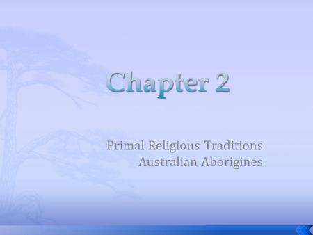Primal Religious Traditions Australian Aborigines
