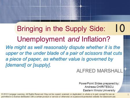Bringing in the Supply Side: Unemployment and Inflation?
