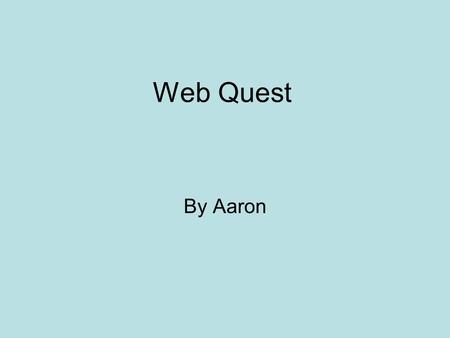 Web Quest By Aaron My Story in the poor country of Saudi Arabia food, water and freedom was to die for. in the beaming hot sun, maggag and her husband.