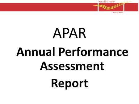 Annual Performance Assessment