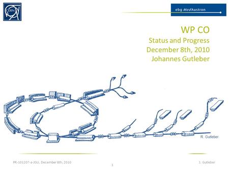 WP CO Status and Progress December 8th, 2010 Johannes Gutleber PR-101207-a-JGU, December 8th, 2010 J. Gutleber 1 R. Gutleber.