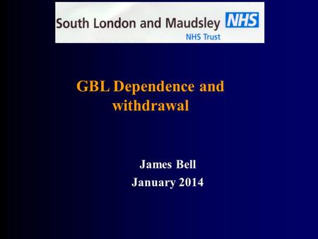 GBL Dependence and withdrawal