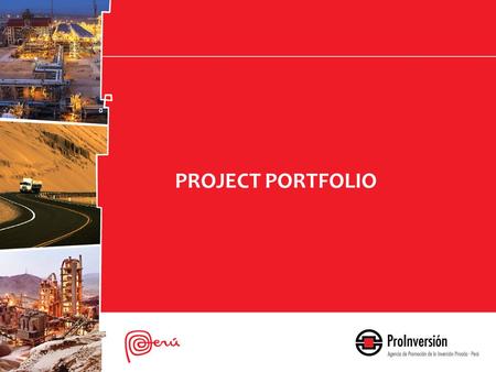 PROJECT PORTFOLIO. PROJECTS IN TRANSPORT INFRASTRUCTURE.