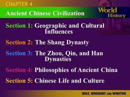 Ancient Chinese Civilization