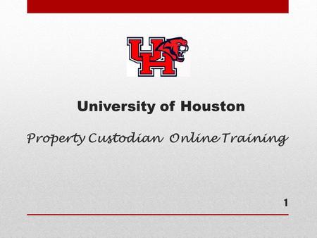 Property Custodian Online Training