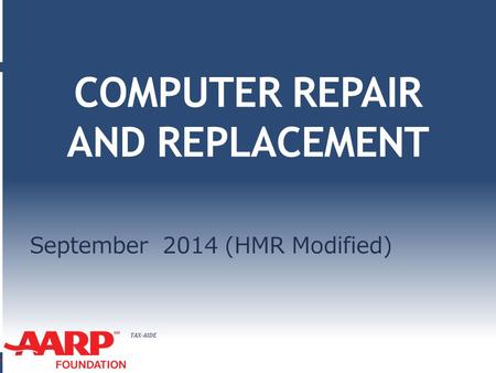 COMPUTER REPAIR AND REPLACEMENT