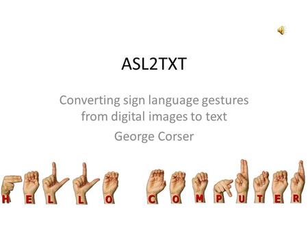 Converting sign language gestures from digital images to text