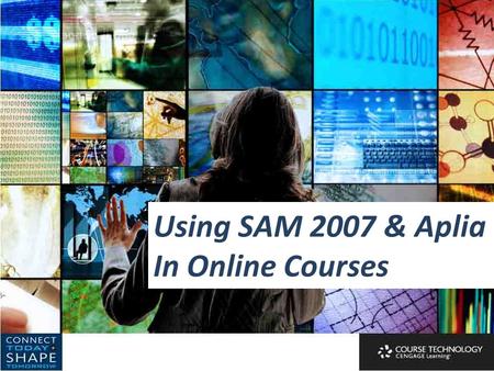 Using SAM 2007 & Aplia In Online Courses. Don Danner San Francisco State University