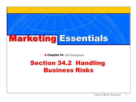 Section 34.2 Handling Business Risks
