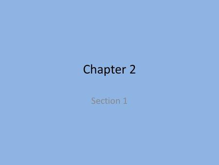 Chapter 2 Section 1. Refresh Questions What is the Purpose of your document? – What does it stand for? State at least 3 specific lines that demonstrates.
