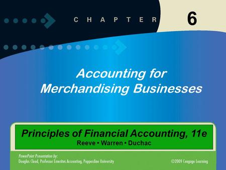 Principles of Financial Accounting, 11e