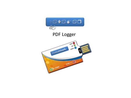 PDF Logger. Smaller than a credit card Begins recording with a button press Stops with a button press Accurate temperature recording Use inside a container.