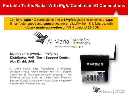 Portable Traffic Radar With Eight Combined 4G Connections