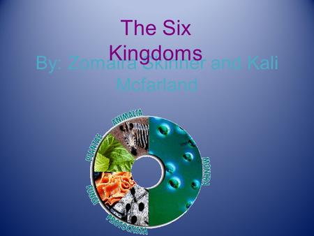 By: Zomaira Skinner and Kali Mcfarland The Six Kingdoms.