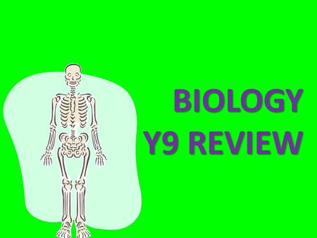 Biology Y9 REVIEW.