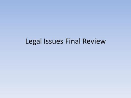 Legal Issues Final Review. Multiple Choice What is the situation in which a lawyer sues another lawyer for a serious error that caused a client to lose.