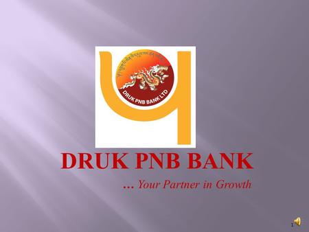 DRUK PNB BANK … Your Partner in Growth