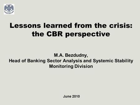 2 Major vulnerability factors of the Banking sector and Russian economy Major Risks Macroeconomic factors: Poor diversification of economy; High dependence.