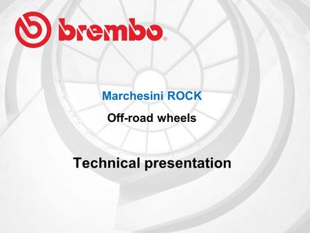 Marchesini ROCK Off-road wheels Technical presentation.
