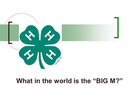 What in the world is the “BIG M?”. Mnenomic devices? A mnemonic device (pronounced neh-mon-ik) is a memory aid. Mnemonics are often verbal, something.