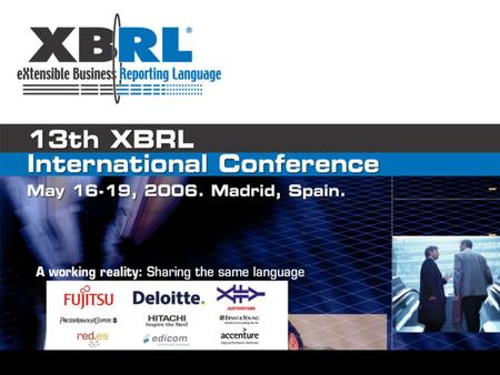 Developing an XBRL Reporting Architecture Rafael Valero Arce Fujitsu España Services es.fujitsu.com.