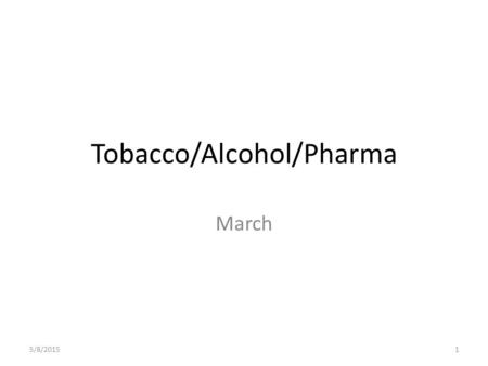 Tobacco/Alcohol/Pharma March 5/8/20151. 2 Sponsorship Advertising, 1980s/2003 Export A/Team Player's – car racing/sports Matinee Fashion Foundation du.