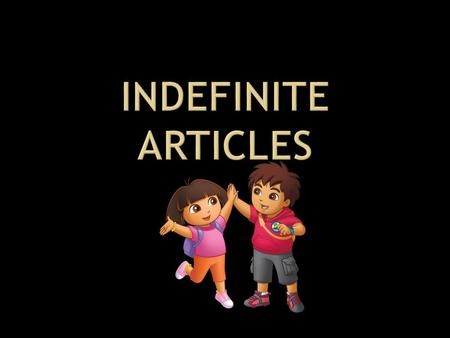 In Spanish, there are two kinds of articles. Definite Articles Indefinite Articles *Don’t worry about what they are called… just make sure you know.