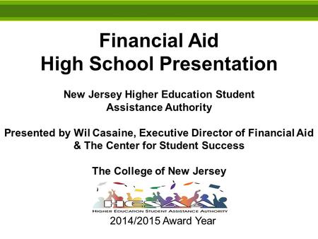 Financial Aid High School Presentation