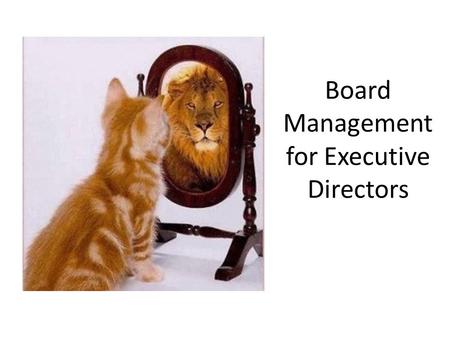 Board Management for Executive Directors. Board Perspective She gets so defensive when I ask her for something. The ED won’t let us exercise proper.
