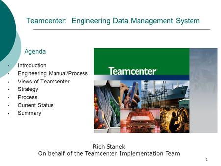 Teamcenter: Engineering Data Management System