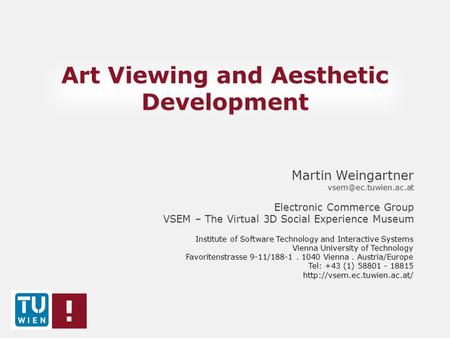 Art Viewing and Aesthetic Development