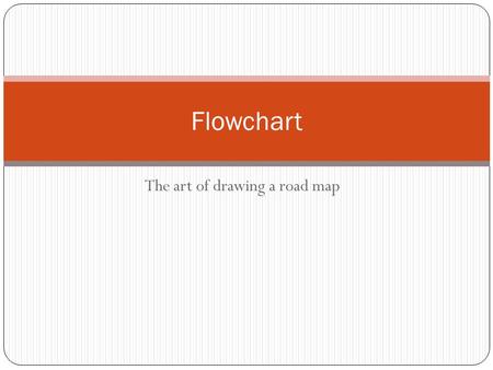 The art of drawing a road map