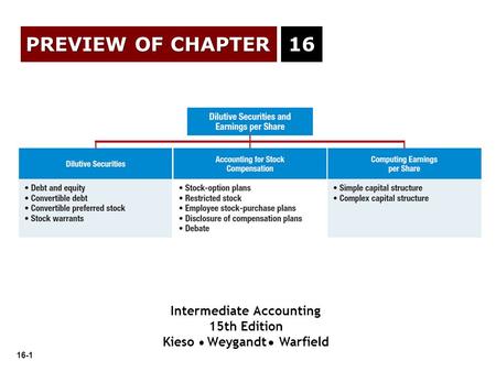 Intermediate Accounting Kieso Weygandt Warfield