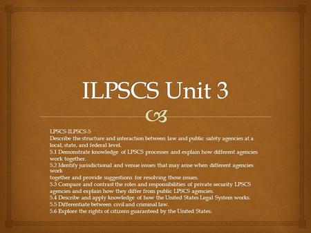 ILPSCS Unit 3 LPSCS-ILPSCS-5