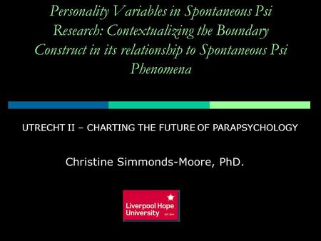 Christine Simmonds-Moore, PhD.