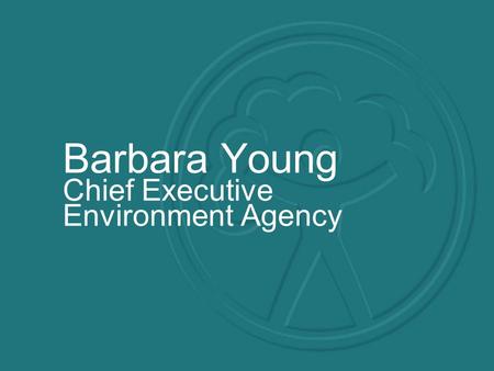 Barbara Young Chief Executive Environment Agency.