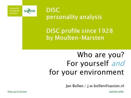 DISC personality analysis DISC profile since 1928 by Moulten-Marsten