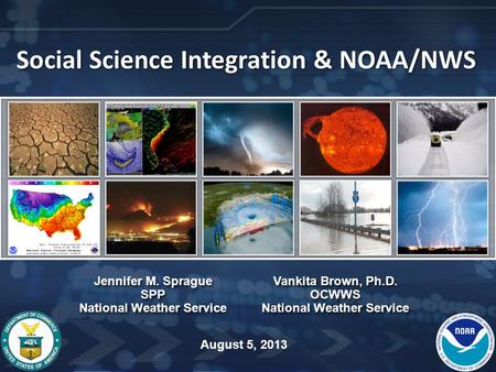 Social Science Integration & NOAA/NWS
