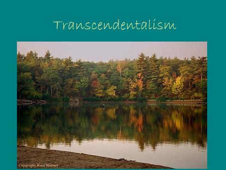 Transcendentalism. What is Transcendentalism? Transcendentalism was a literary movement that flourished during the middle 19 th Century (1836 – 1860).