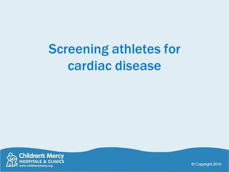 Screening athletes for cardiac disease