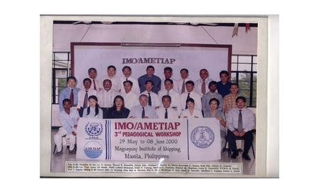 My last job for IMO – in Fiji My favourite maritime activity STCW 95: Bridging the Competency Gap In Seaways, March 2003, pp 21-23. The International.