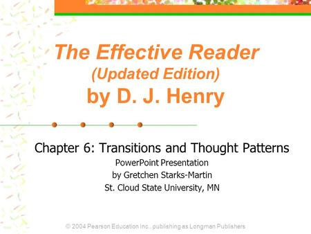 The Effective Reader (Updated Edition) by D. J. Henry