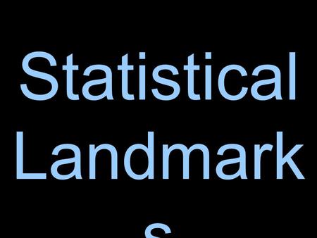 Statistical Landmark s. Minimum & Maximum The maximum is the largest number in the set of data. The minimum is the smallest number in the set of data.