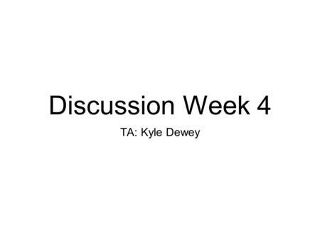 Discussion Week 4 TA: Kyle Dewey. Overview Project #1 debriefing System calls Project #2.